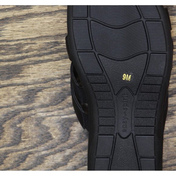 NWT Easy Spirit Womens Westly Strappy Toe Loop Slide Sandals SEWESTLY3 Black 9M - Picture 13 of 13